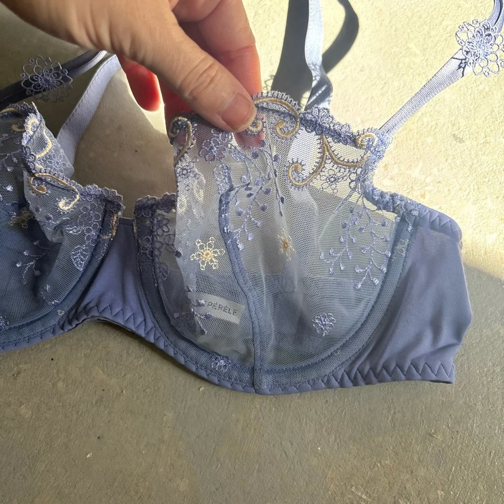 Simone Perele Midnight Blue Embroidered Bra - Picture 2 of 4